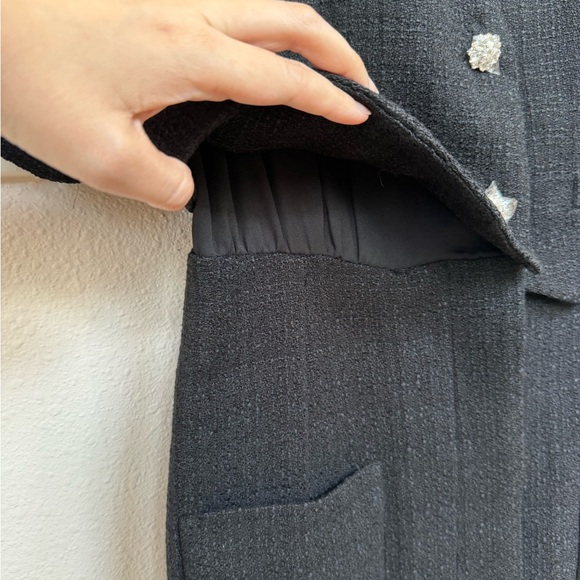 *SOLD* Sandro Manhattan Tweed Two Piece Mini Dress size 40 - Picture 5 of 7